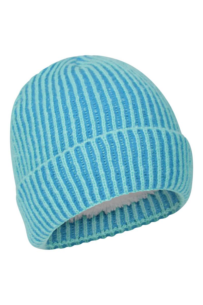 IsoTherm Gerippte Gefütterte Kinder-Mütze - Blau von Mountain Warehouse