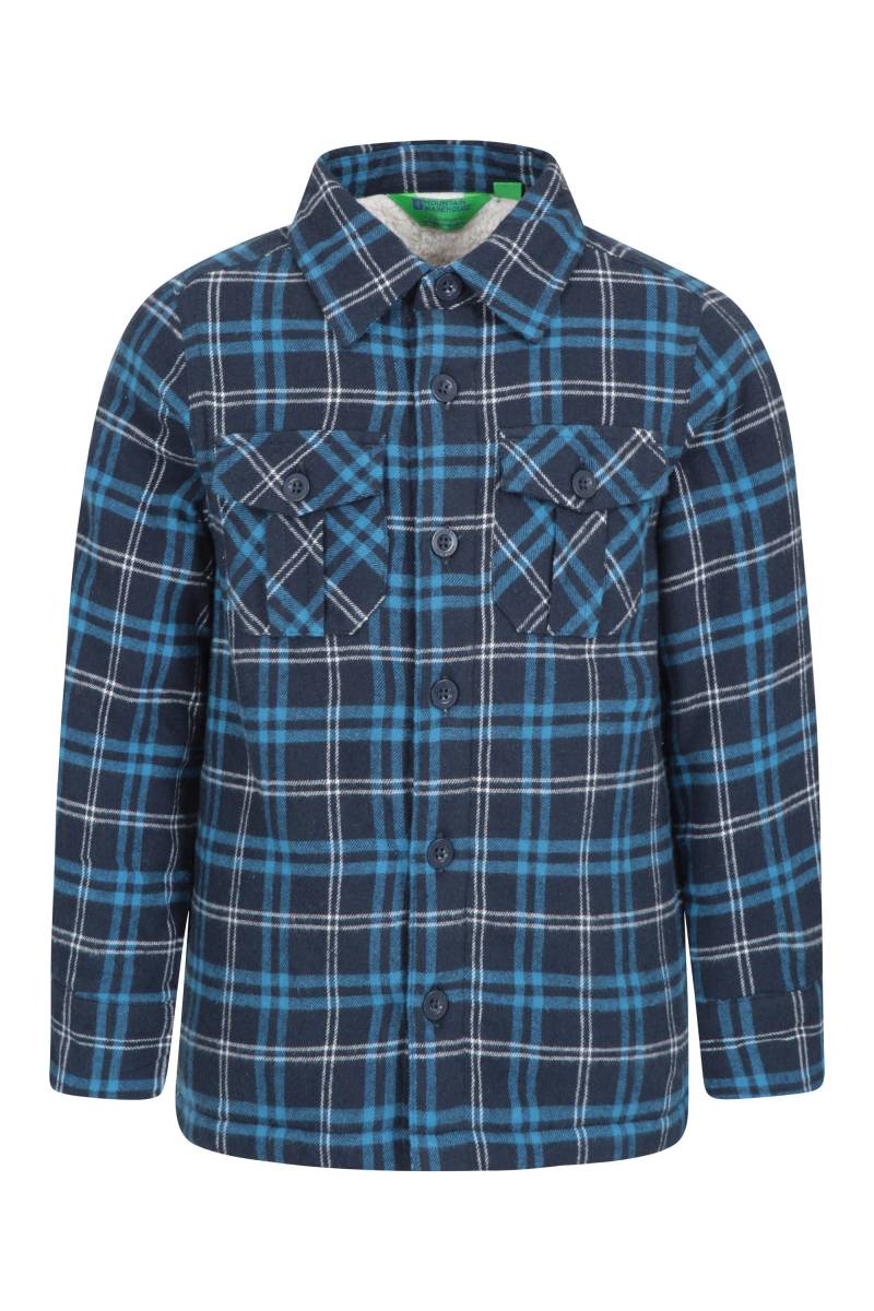 Jackson Borggefütterte Kinder-Hemdjacke - Marineblau von Animal