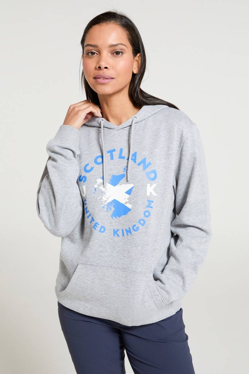 Kapuzenpullover mit Schottischer Flagge - Grau von Mountain Warehouse