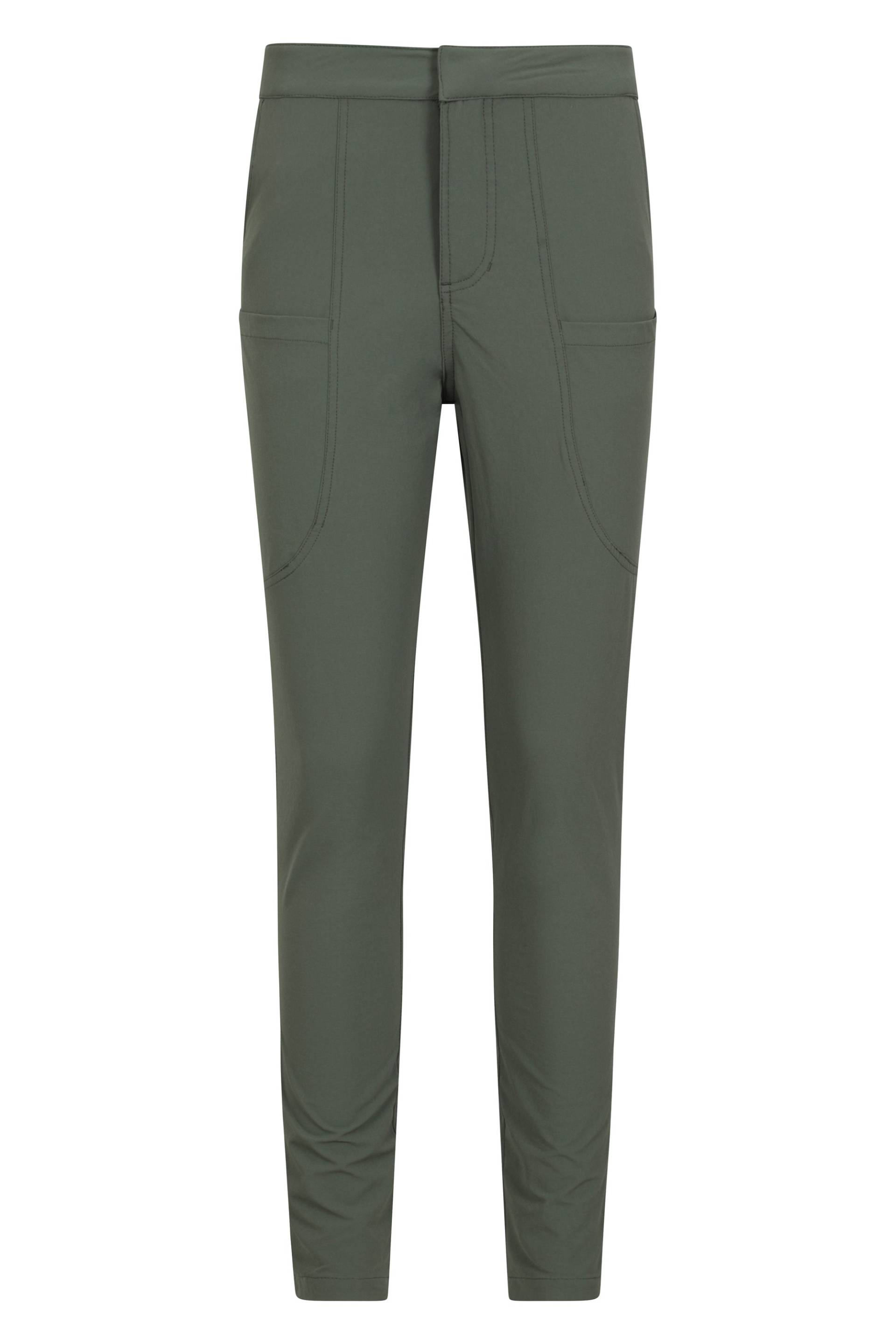 Kesugi Superslim Damen Stretchhose - lange Länge - Dunkel-Khaki von Mountain Warehouse