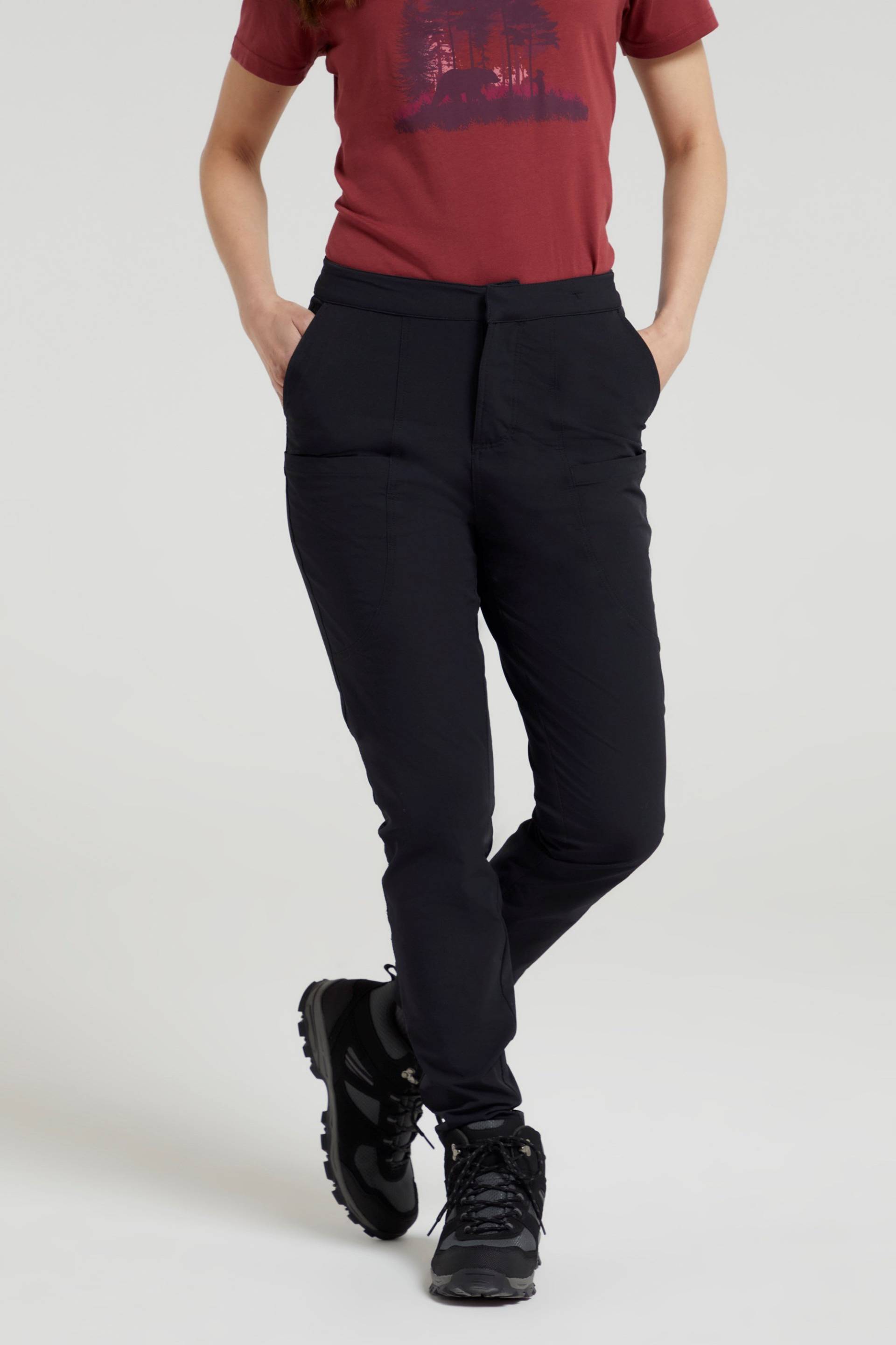 Kesugi Superslim Stretch Damen-Hose - Schwarz von Mountain Warehouse