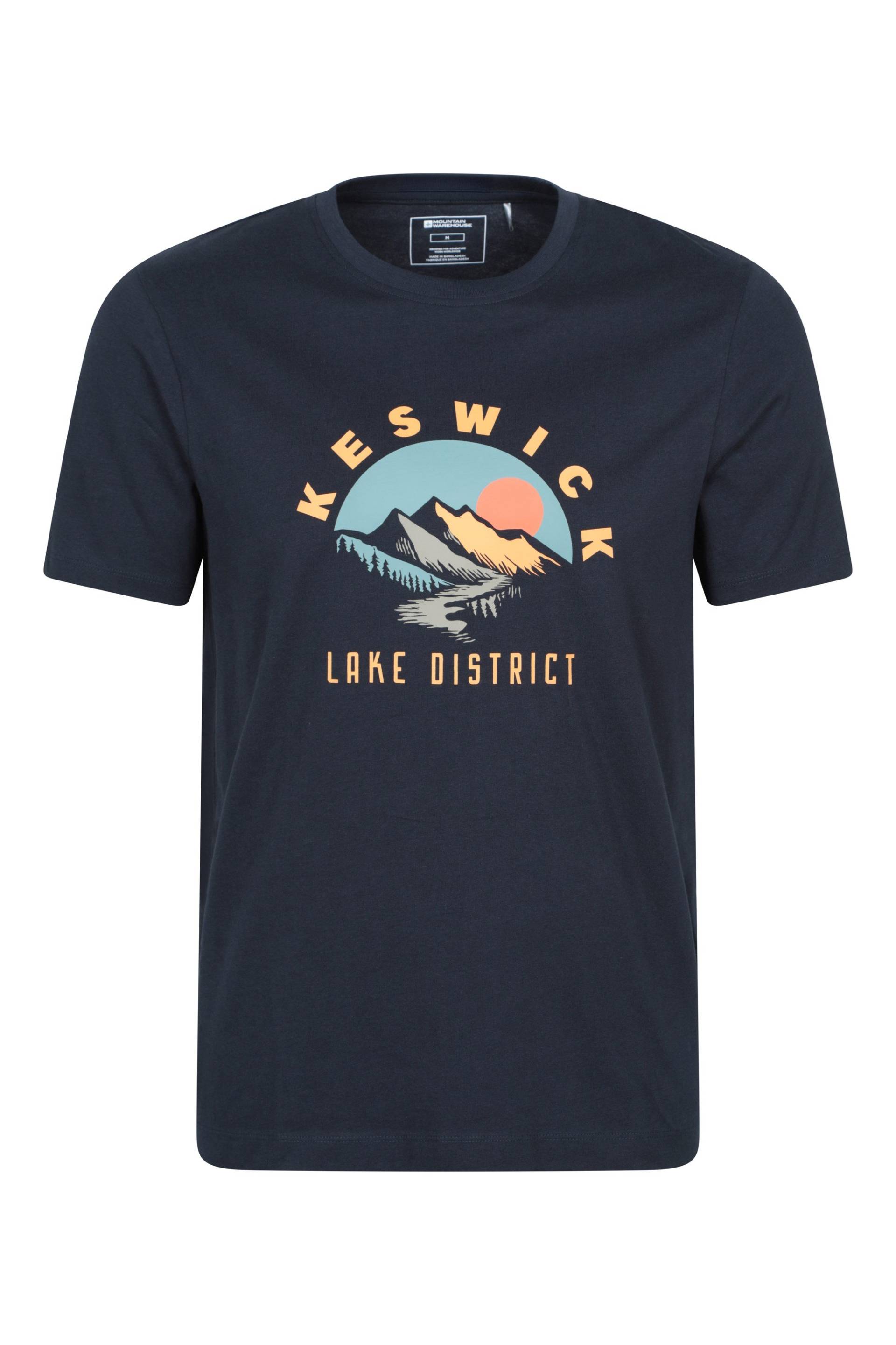Keswick Herren-T-Shirt mit kurzen Ärmeln - Marineblau von Mountain Warehouse
