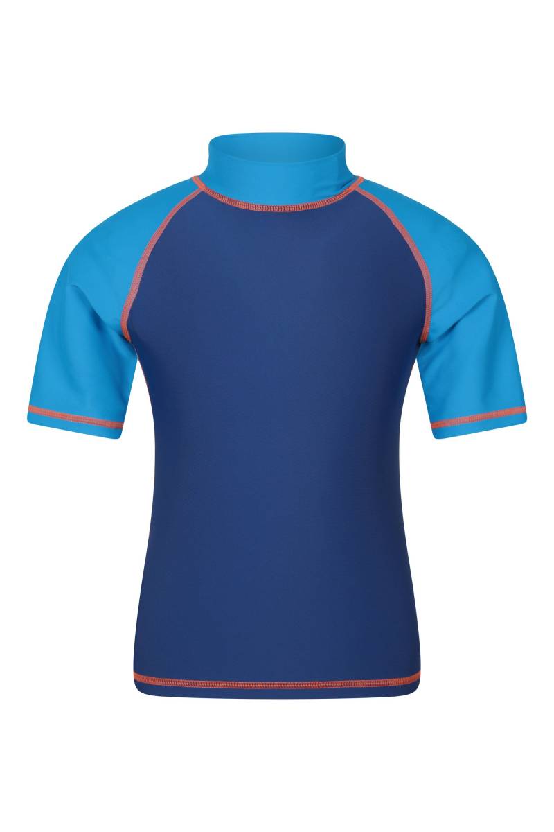 Kinder Kurzarm Badeshirt - Blau von Mountain Warehouse
