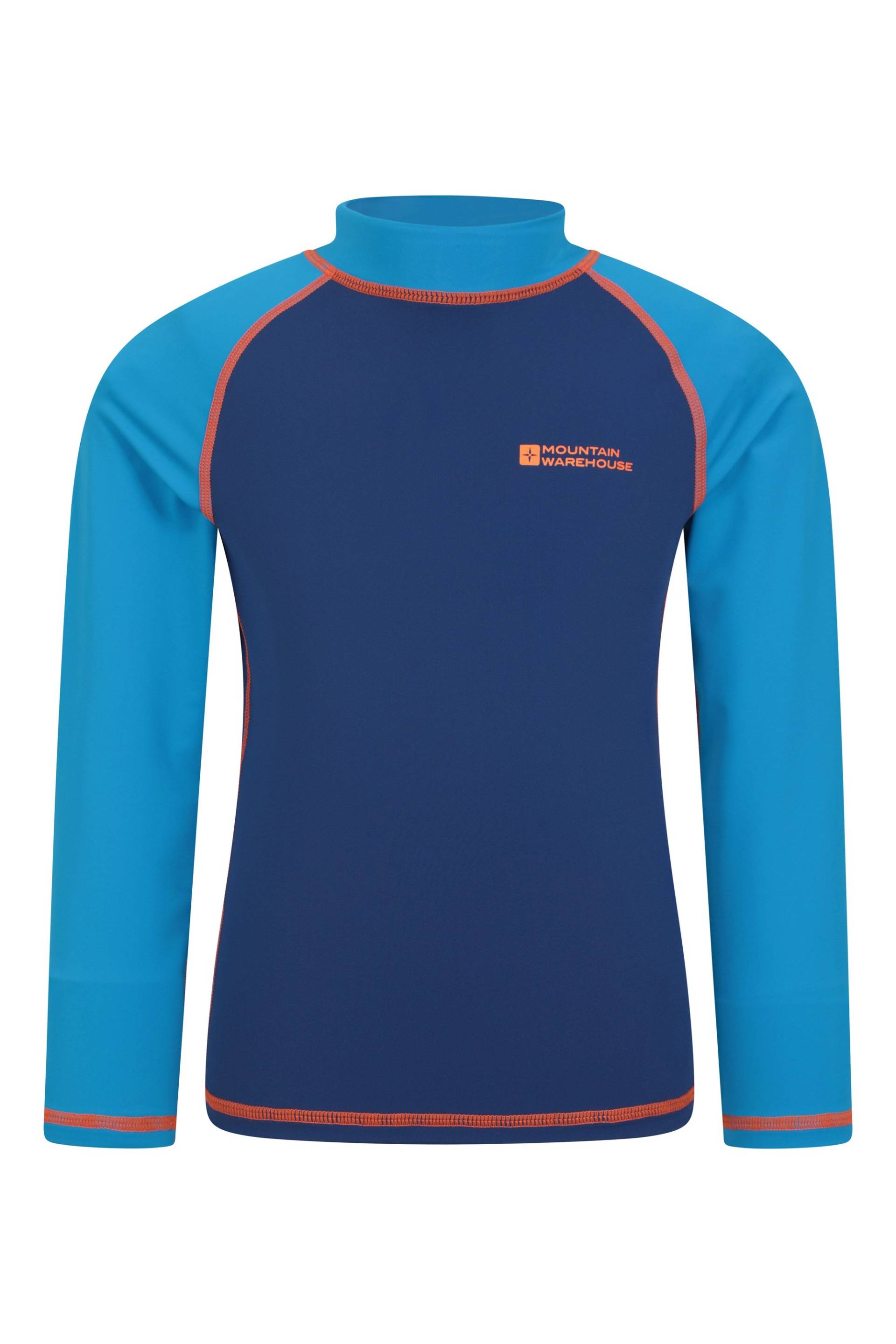 Kinder Langarm Badeshirt - Blau von Mountain Warehouse