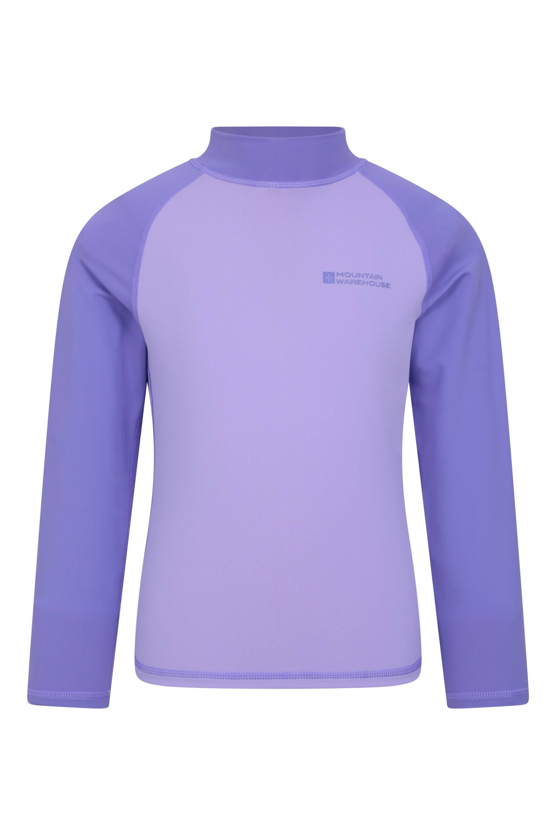 Kinder Langarm Badeshirt - Lila von Mountain Warehouse