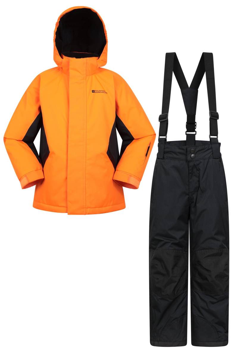 Kinder Skijacke & -hosen Set - Orange von Mountain Warehouse