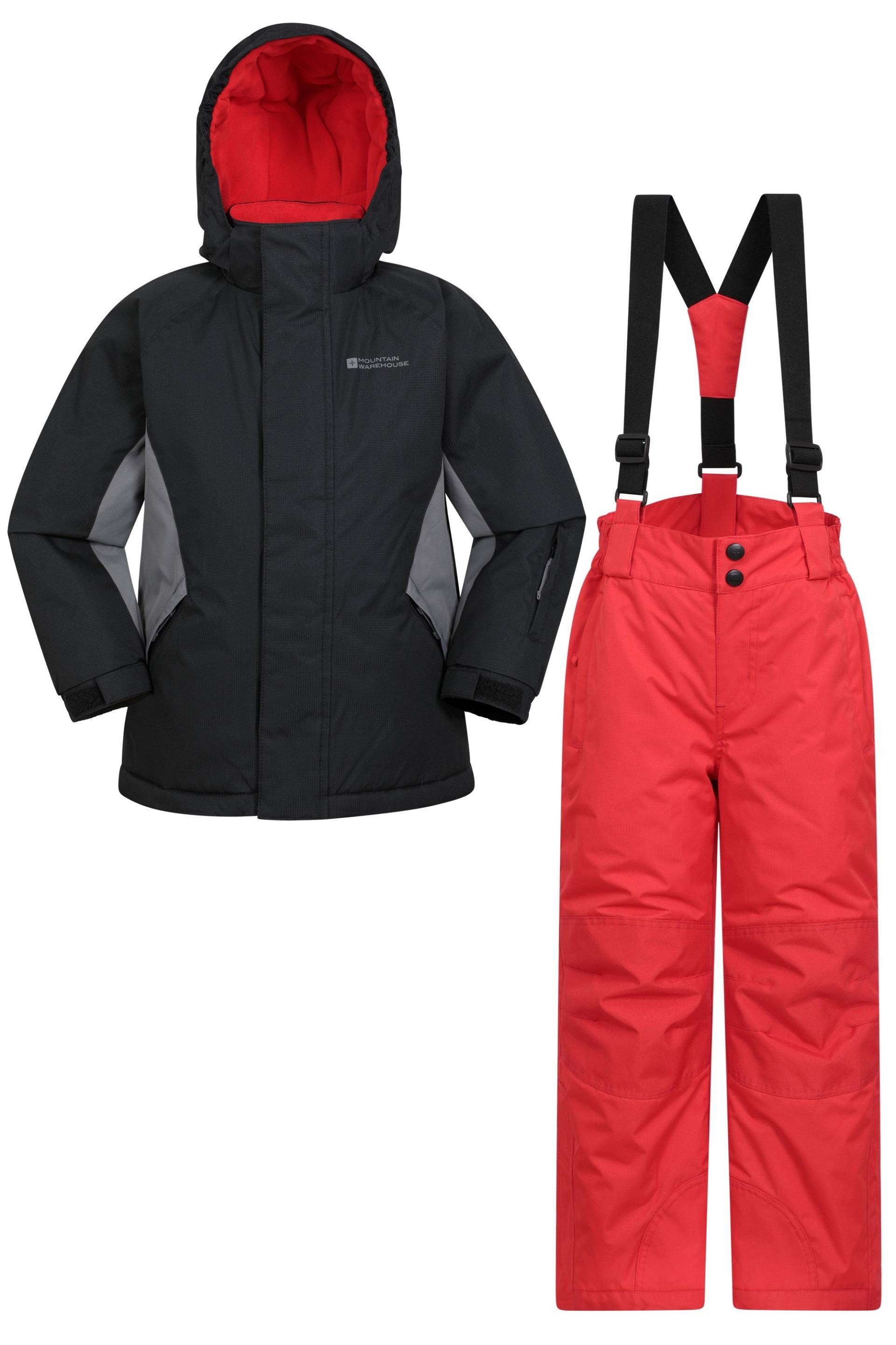 Kinder Skijacke & -hosen Set - Schwarz von Mountain Warehouse