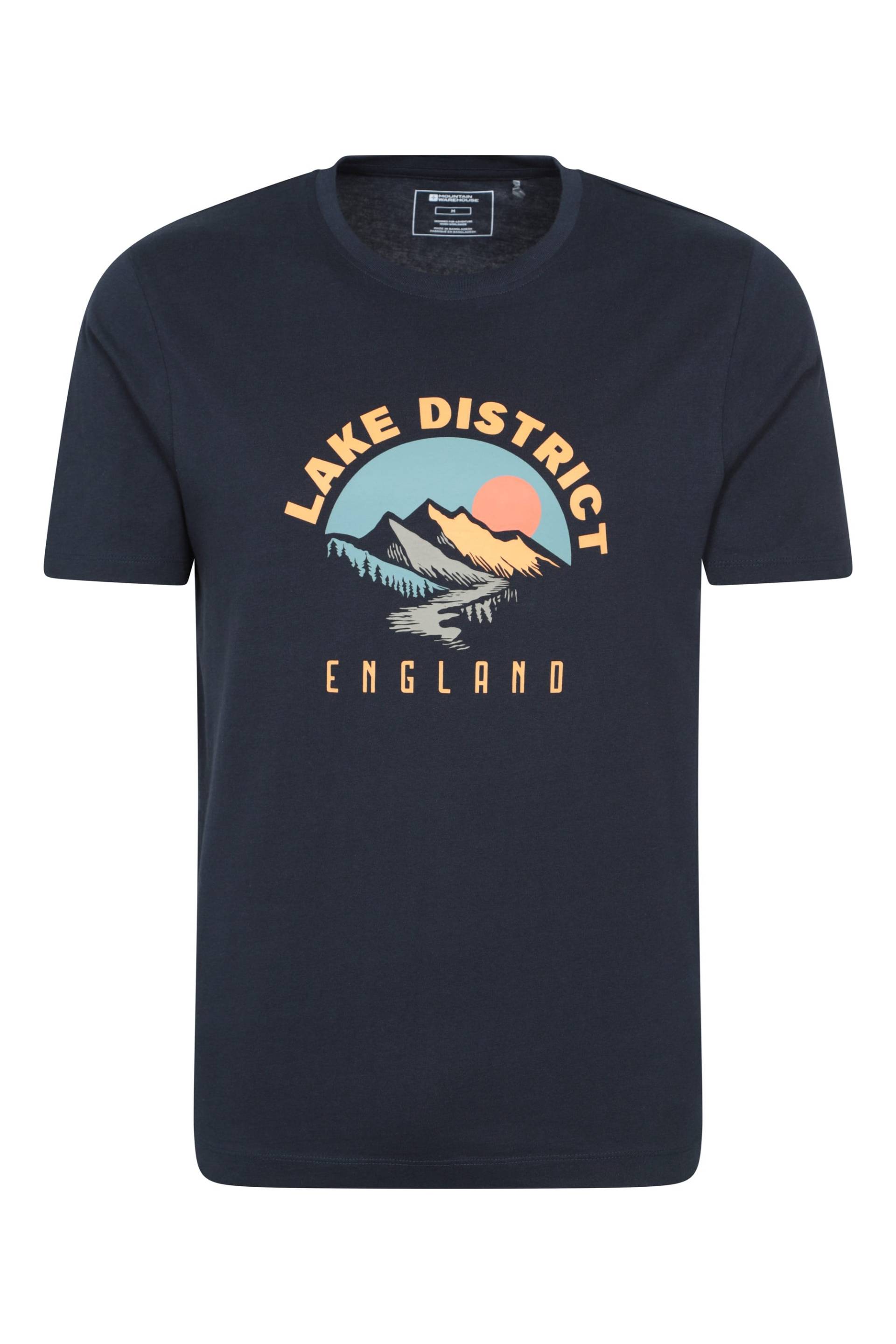 Lake District Kurzarm-T-Shirt für Herren - Marineblau von Mountain Warehouse