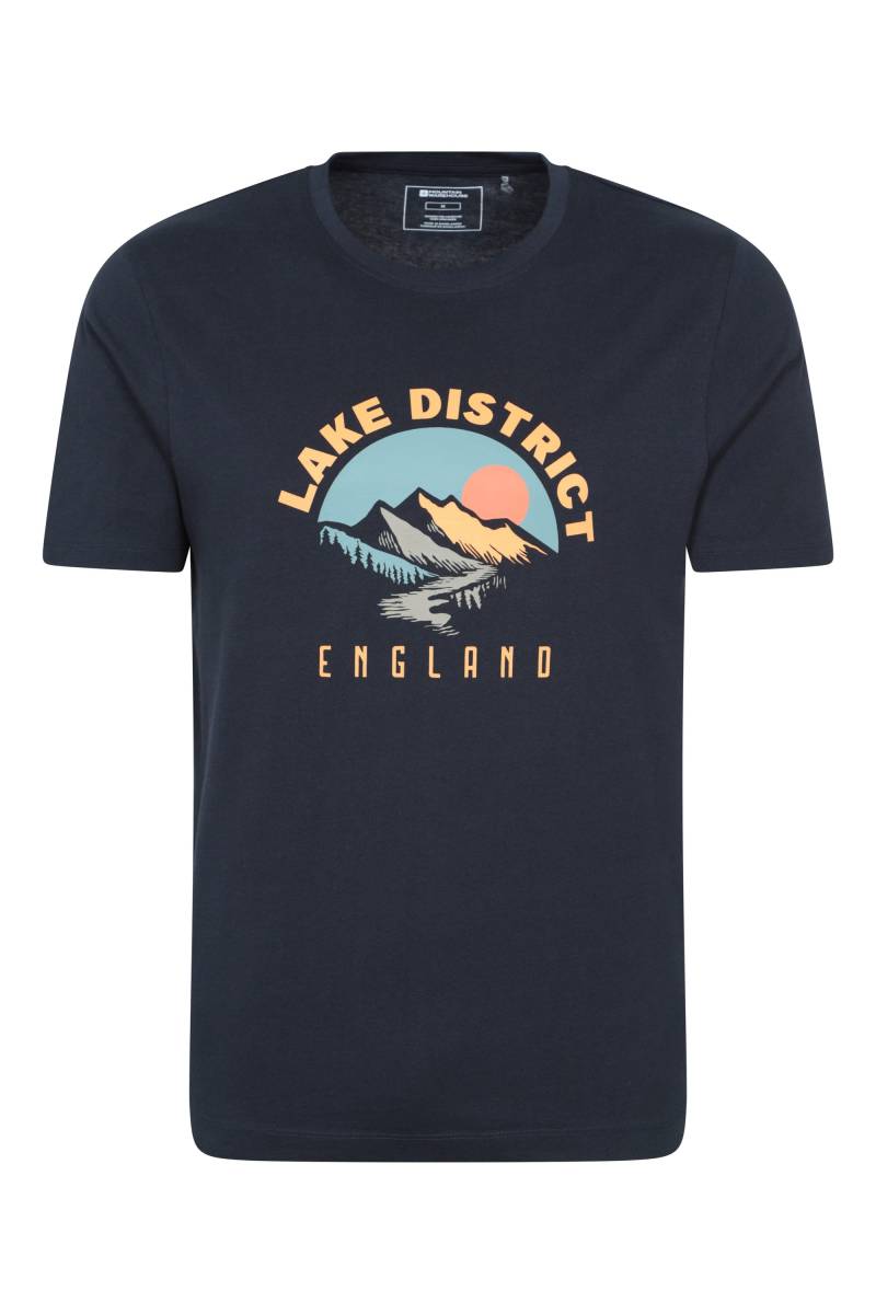 Lake District Kurzarm-T-Shirt für Herren - Marineblau von Mountain Warehouse