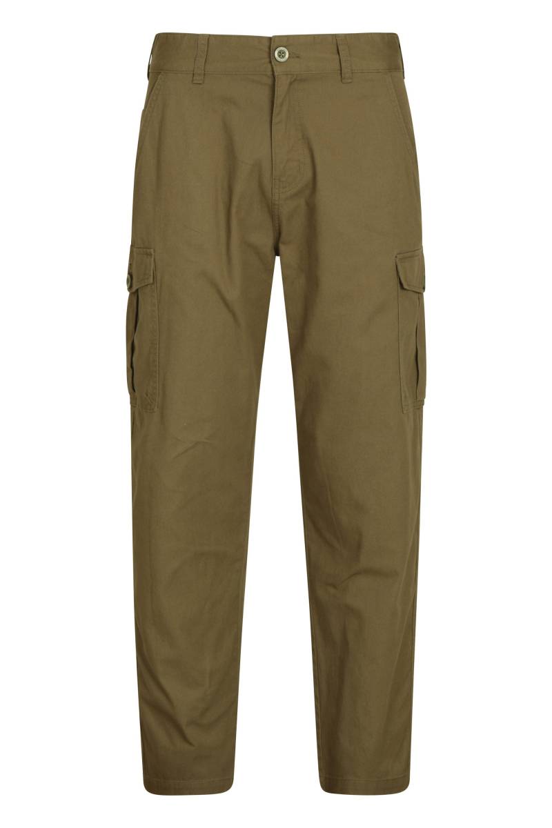 Lakeside Herren-Cargohose - kurze Länge - Khaki von Mountain Warehouse