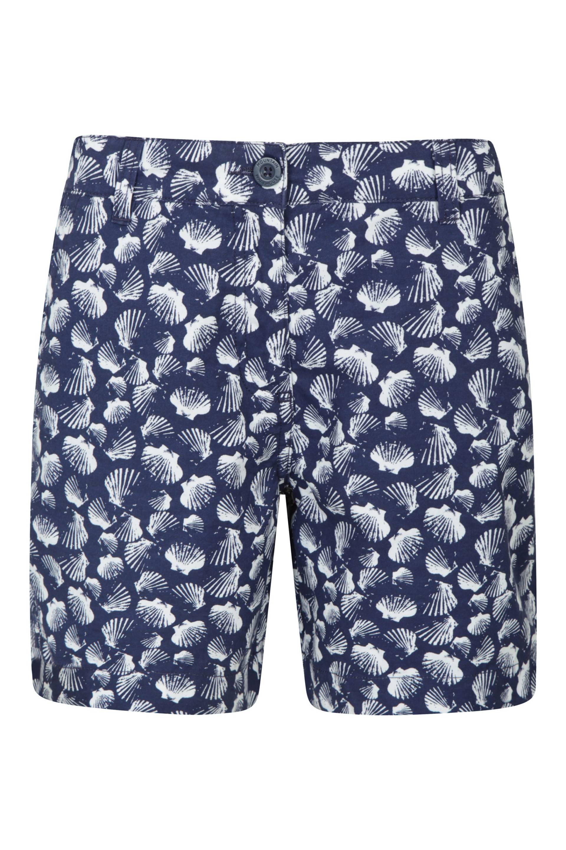 Lakeside II Gemusterte Damen-Shorts - Blau von Mountain Warehouse