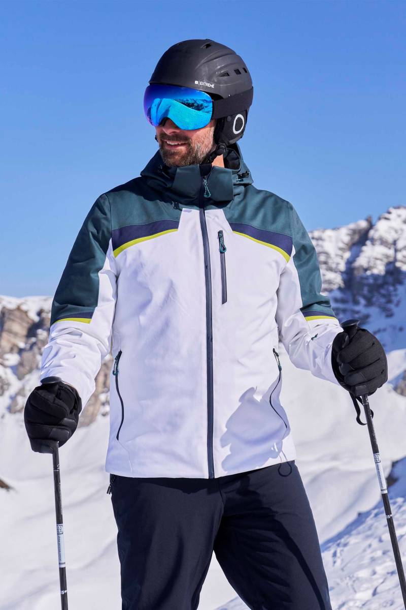 Leo Wasserdichte Herren Skijacke - Dunkel Aquamarin von Mountain Warehouse