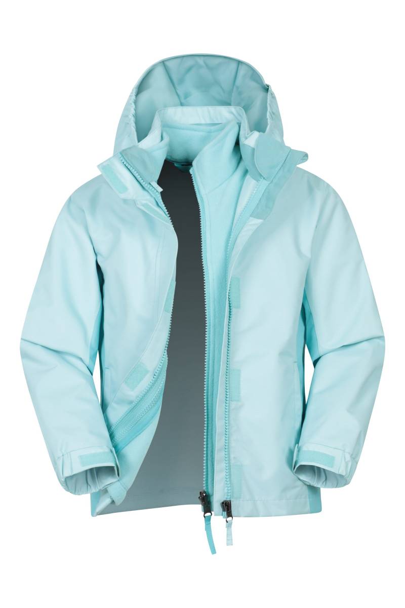 Lightning II wasserdichte 3-in-1-Jacke für Kinder - Aquamarin von Mountain Warehouse