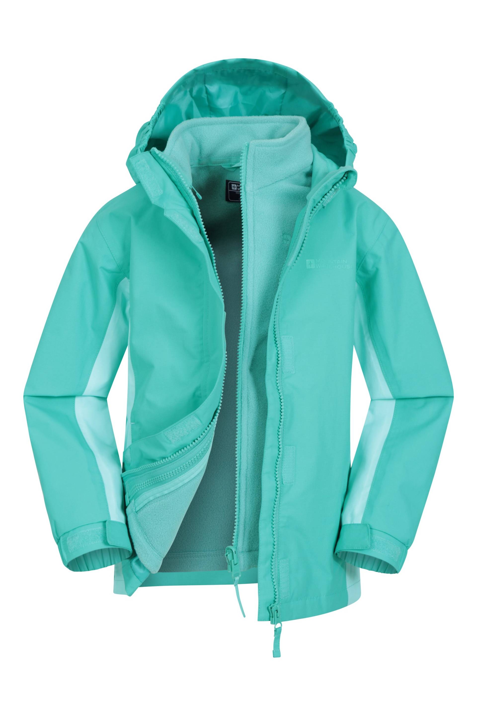 Lightning Wasserdichte 3 in 1 Kinderjacke - Aquamarin von Mountain Warehouse