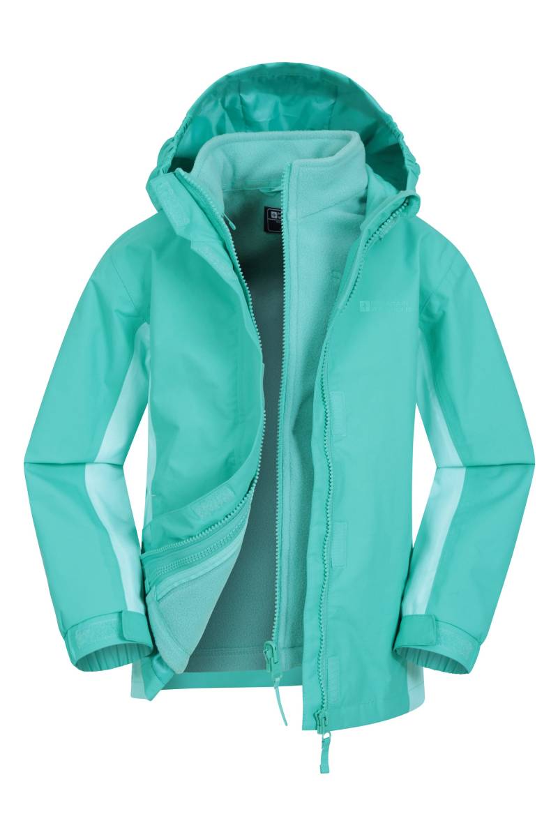 Lightning Wasserdichte 3 in 1 Kinderjacke - Aquamarin von Mountain Warehouse