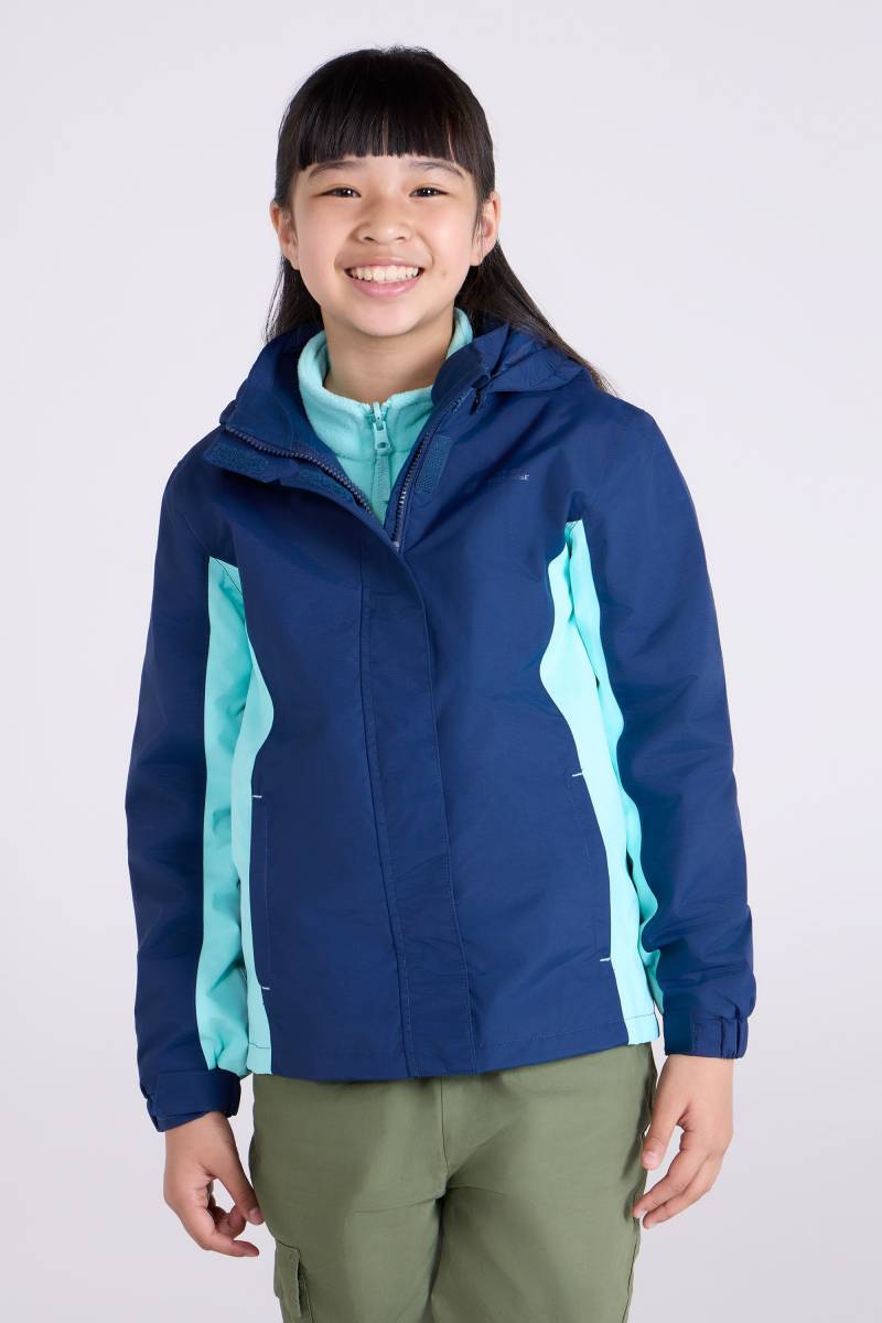 Lightning Wasserdichte 3 in 1 Kinderjacke - Blau von Mountain Warehouse