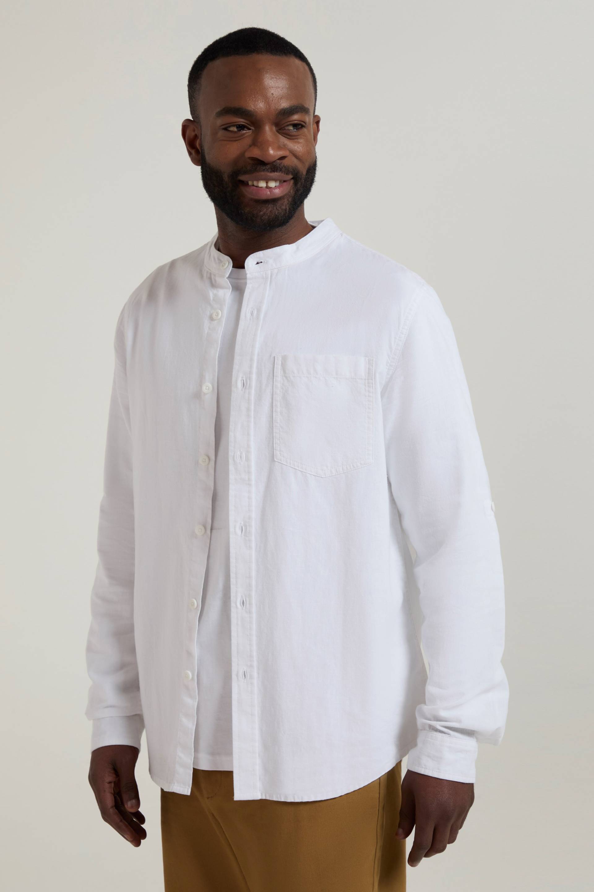Lowe Herren-Grandad-T-Shirt - Weiss von Mountain Warehouse