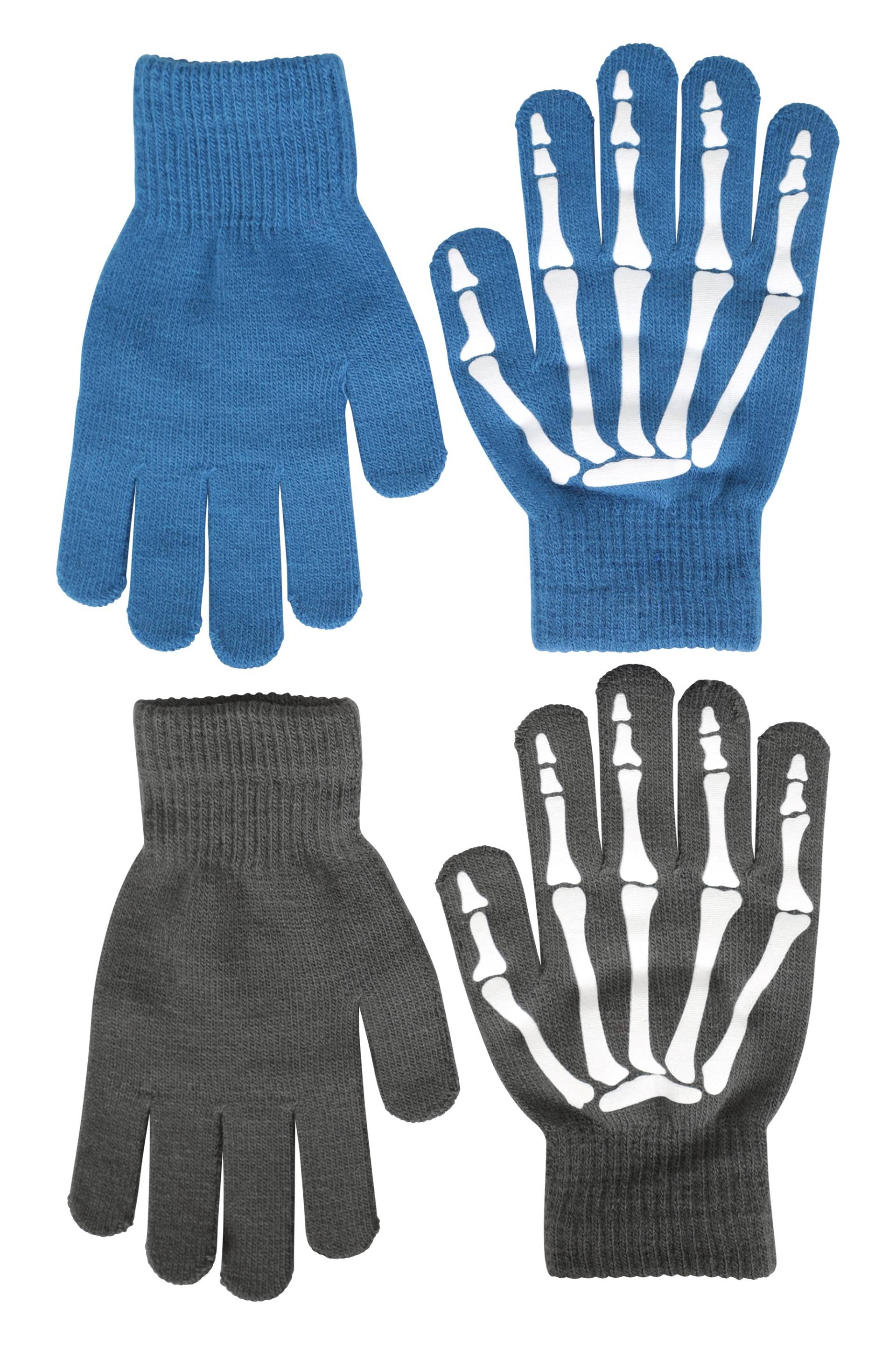 Magic Grippi Kinderhandschuhe - 2er Pack - Blau von Mountain Warehouse