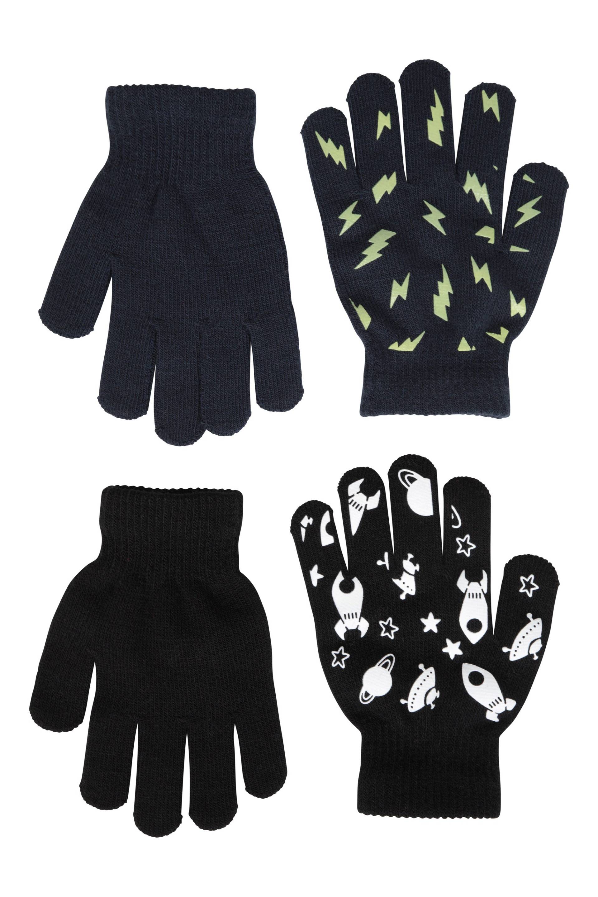 Magic Grippi Kinderhandschuhe - 2er Pack - Schwarz Magic Grippi Kinderhandschuhe - 2er Pack - Schwarz von Mountain Warehouse