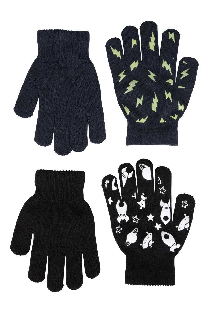 Magic Grippi Kinderhandschuhe - 2er Pack - Schwarz von Mountain Warehouse