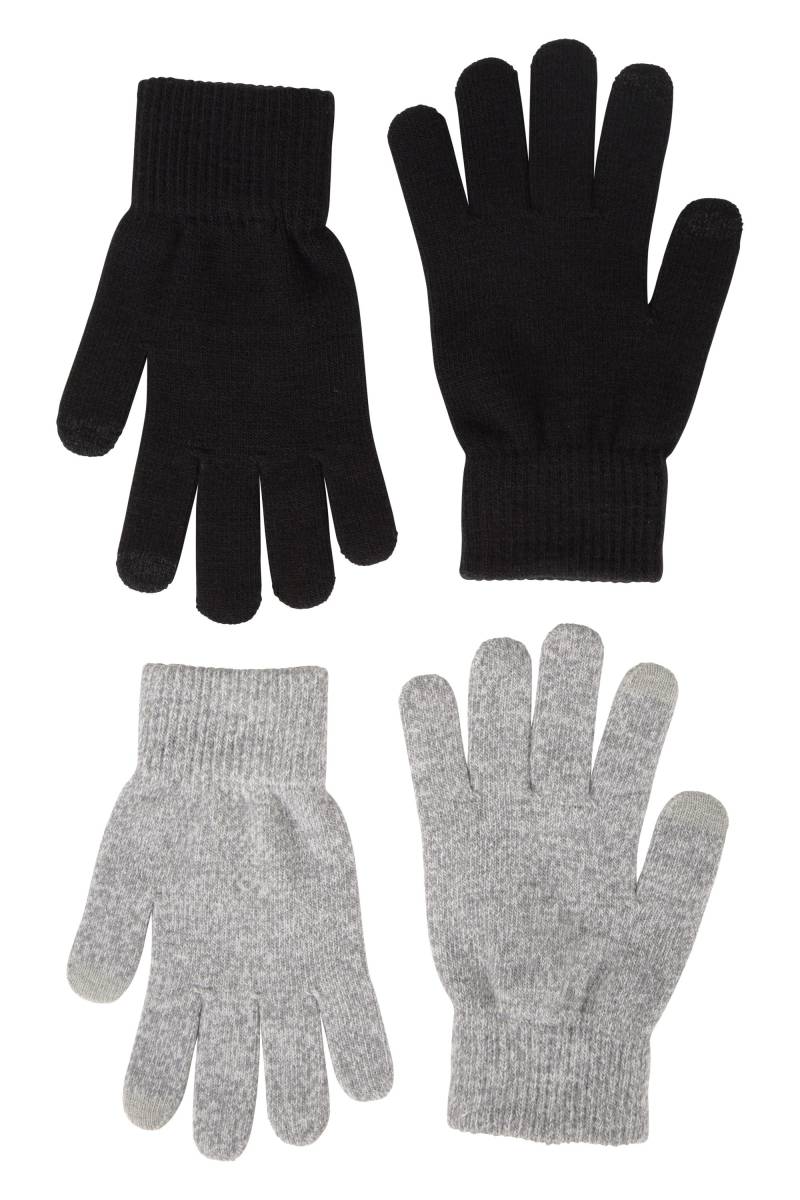 Magic Touch Touchscreen Damen-Handschuhe - 2er Pack - Schwarz von Mountain Warehouse