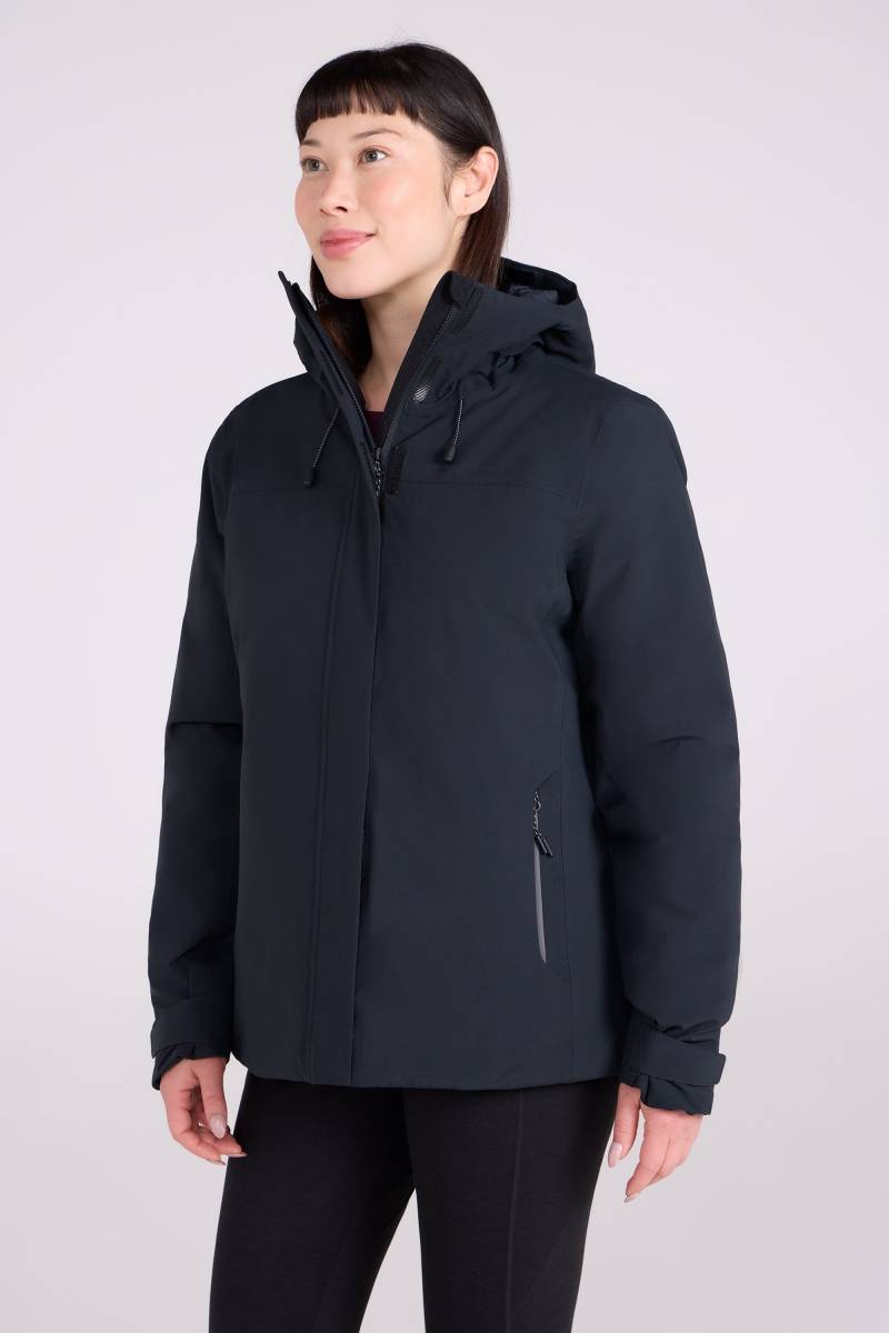 Mallory Kurze Wasserdichte Damen-Steppjacke - Schwarz von Mountain Warehouse