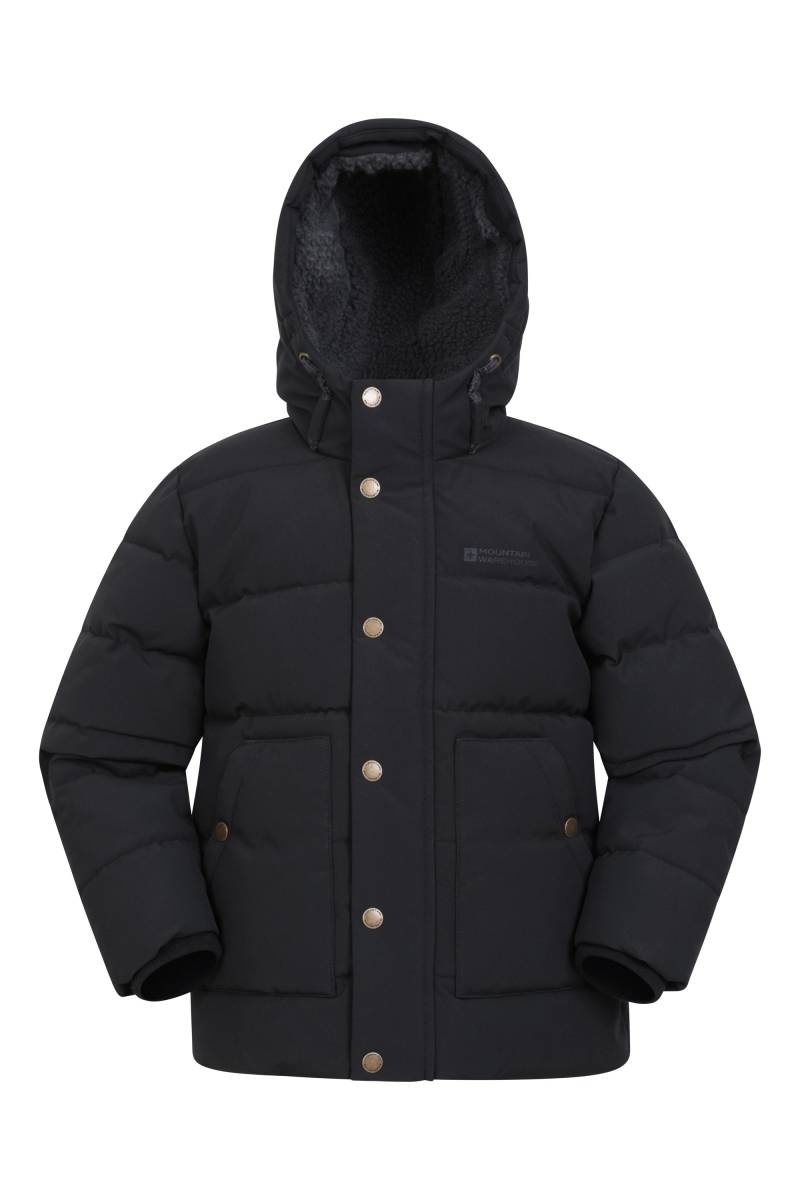Manta Kinderjacke mit Borgfutter - Schwarz von Mountain Warehouse
