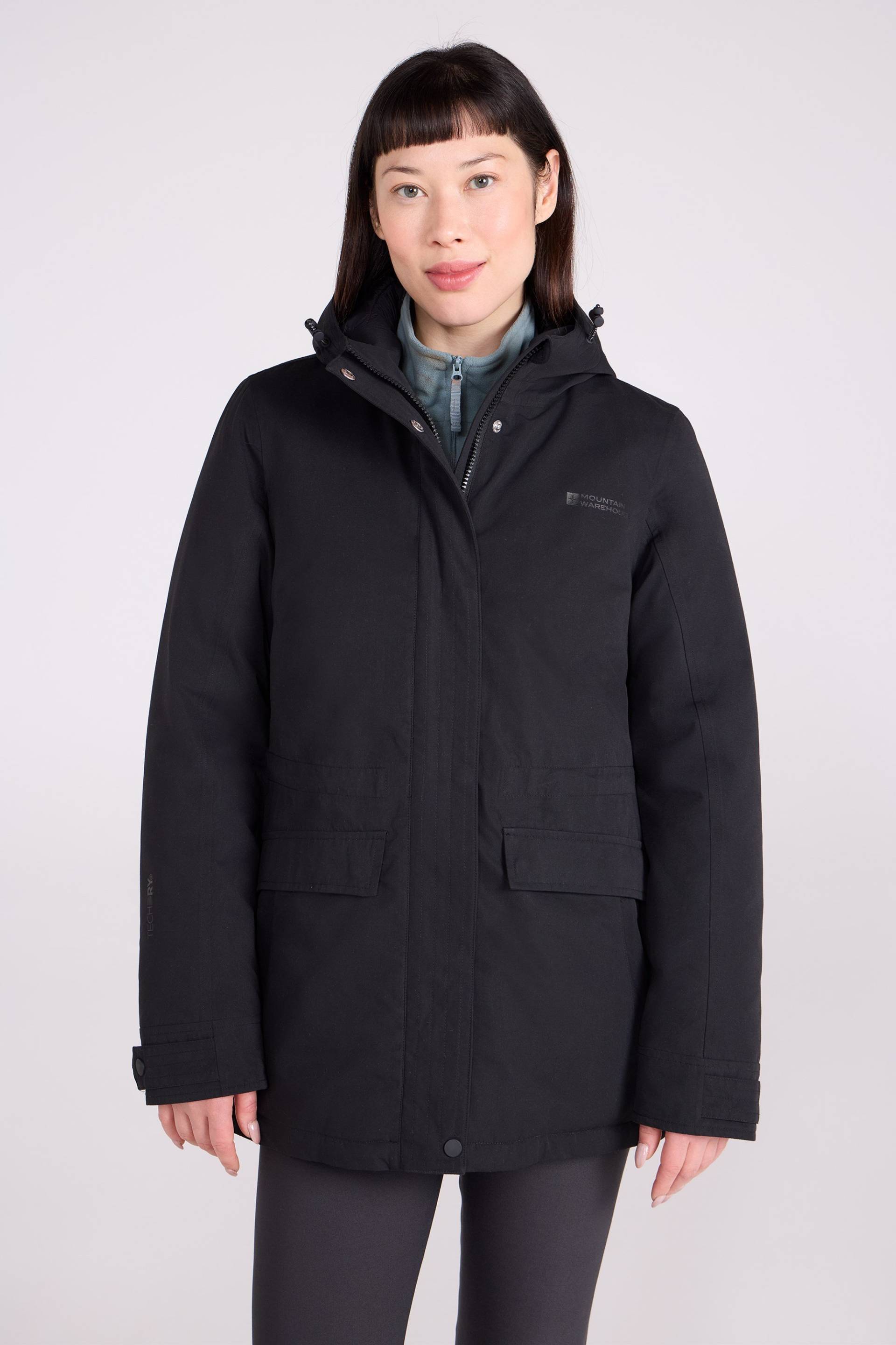 Maple Wasserdichte Damen Steppjacke - Schwarz von Mountain Warehouse