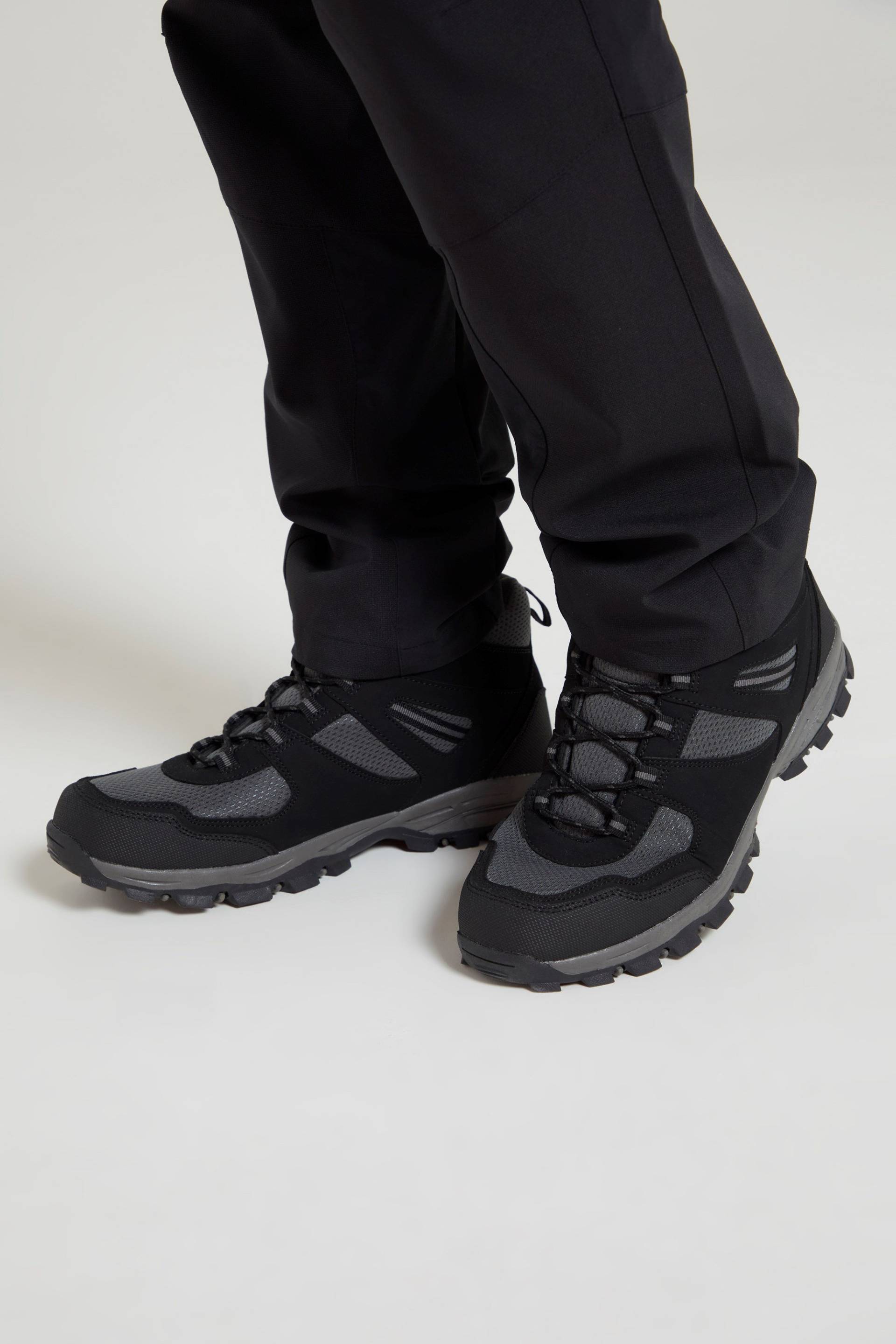 Mcleod Herren-Wanderstiefel mit weiter Passform - Schwarz von Mountain Warehouse