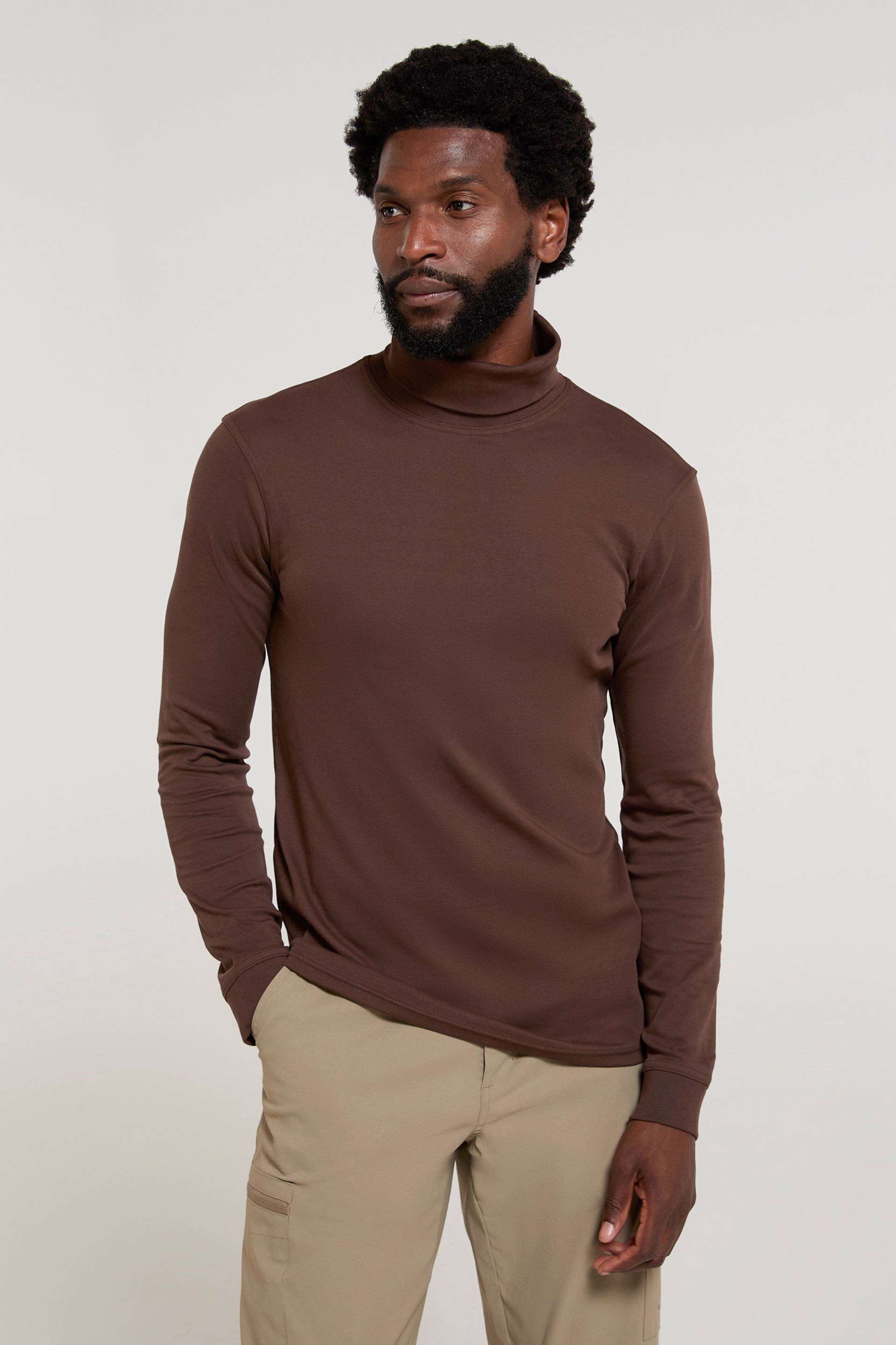 Meribel Baumwoll-Herren-Baselayer - Braun Meribel Baumwoll-Herren-Baselayer - Braun von Mountain Warehouse