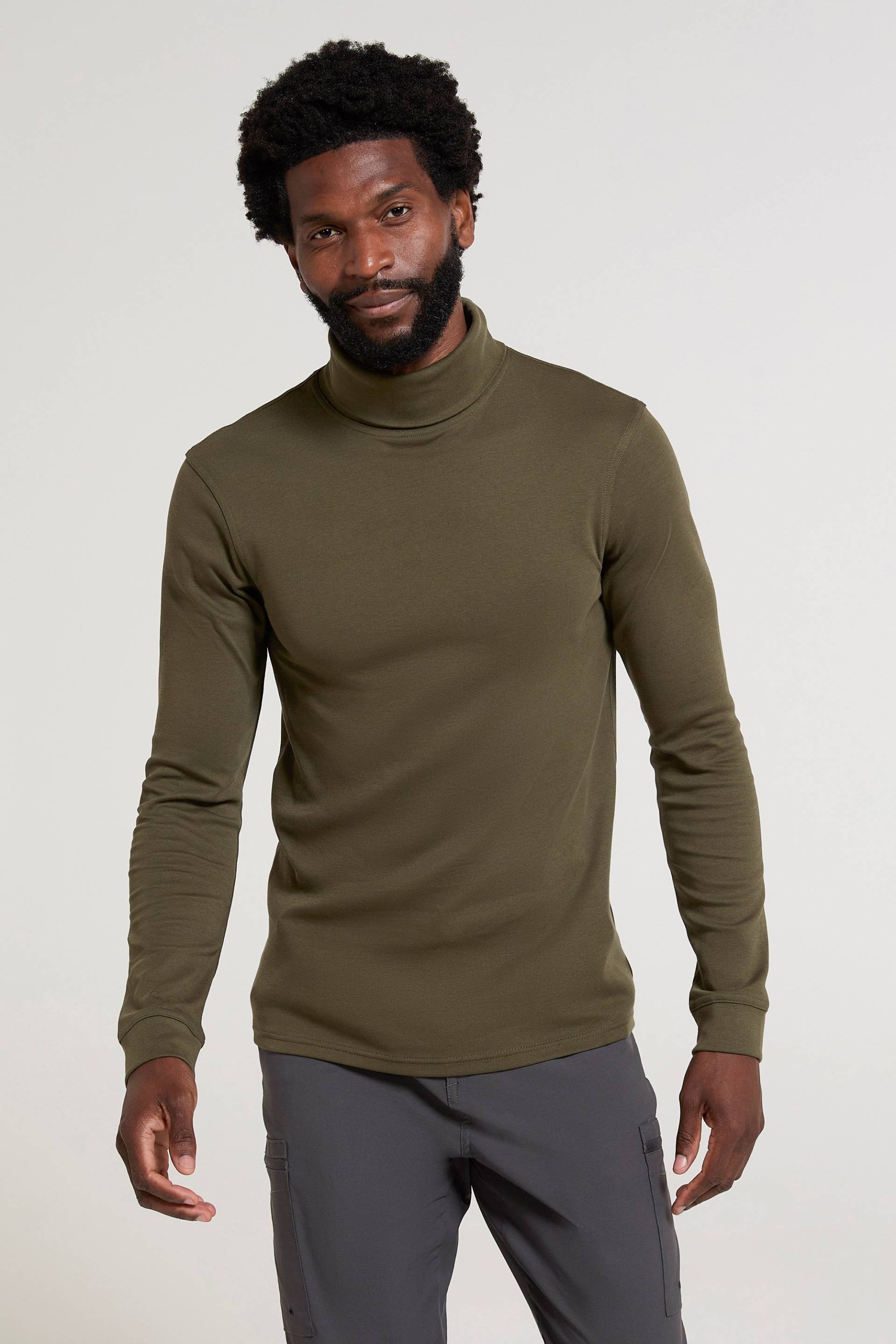 Meribel Baumwoll-Herren-Baselayer - Khaki Meribel Baumwoll-Herren-Baselayer - Khaki von Mountain Warehouse