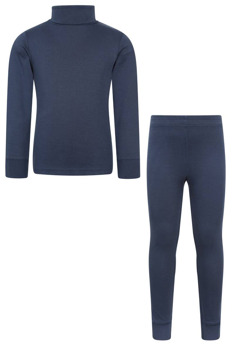 Meribel Kinder Thermoset mit Top und Hose - Marineblau von Mountain Warehouse