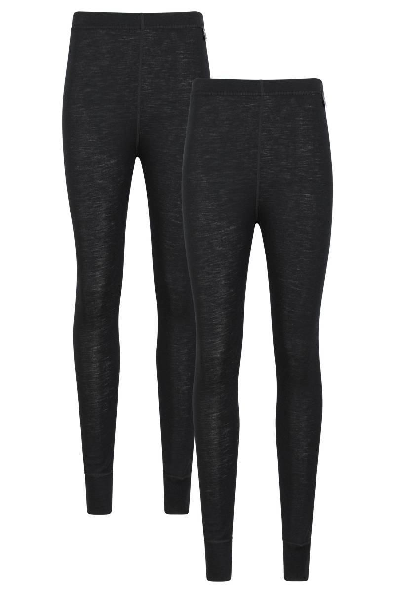 Merino Damen Thermohose - Multipack - Schwarz von Mountain Warehouse