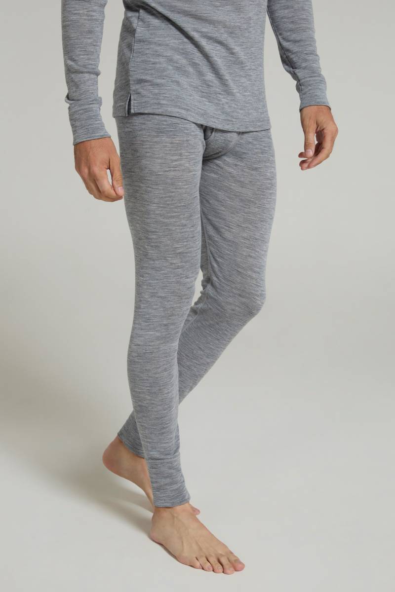 Merino II Herren Baselayer-Hose mit Schlitz - Grau von Mountain Warehouse