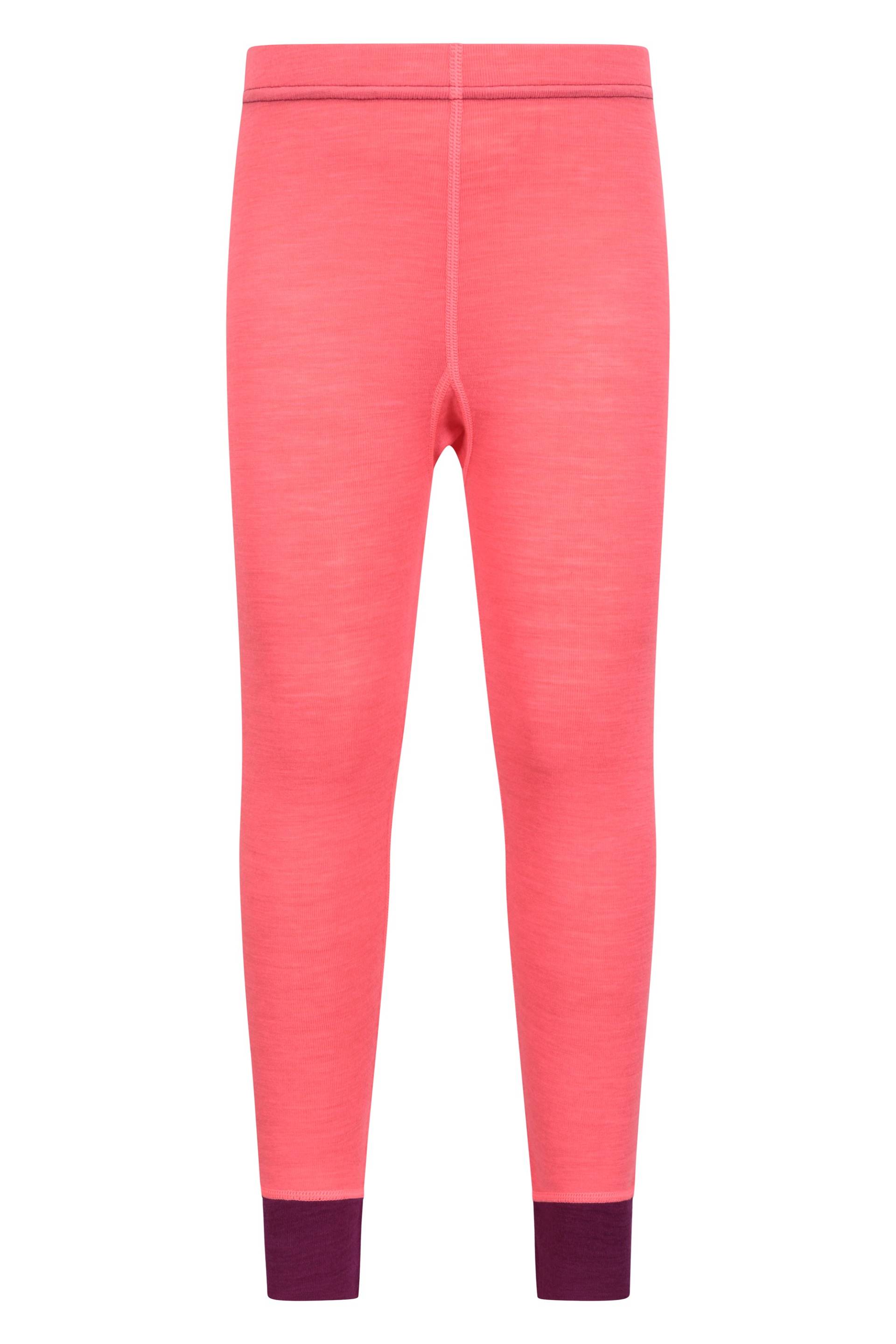 Kinder Merino Baselayer-Hose - Intensiv Pink von Mountain Warehouse