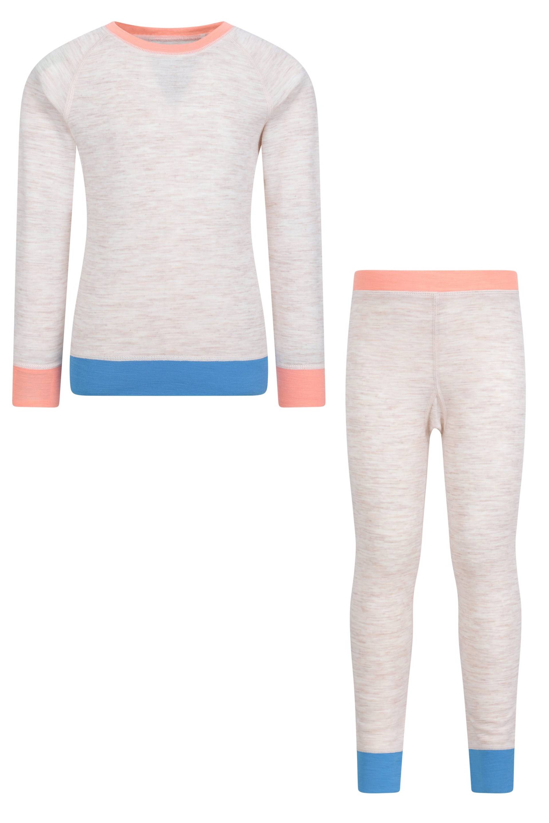 Merino-Set in Farbblockoptik für Kinder - Beige von Mountain Warehouse