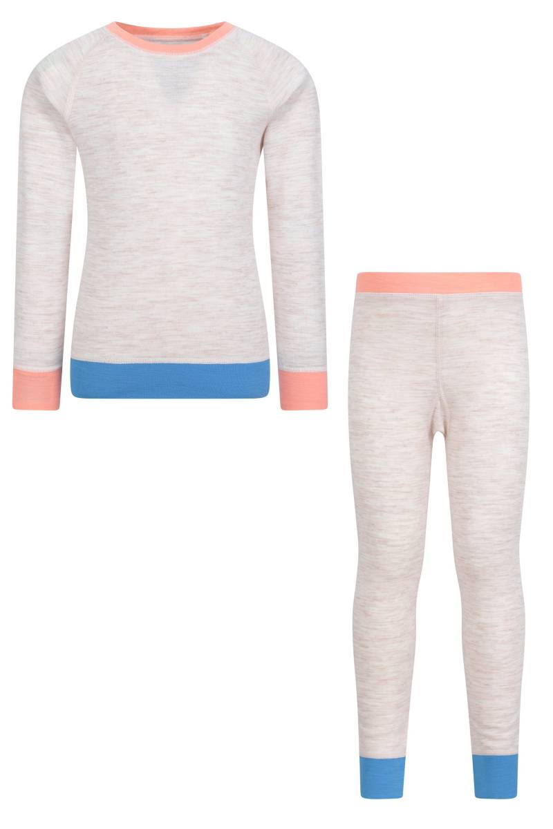 Merino-Set in Farbblockoptik für Kinder - Beige von Mountain Warehouse