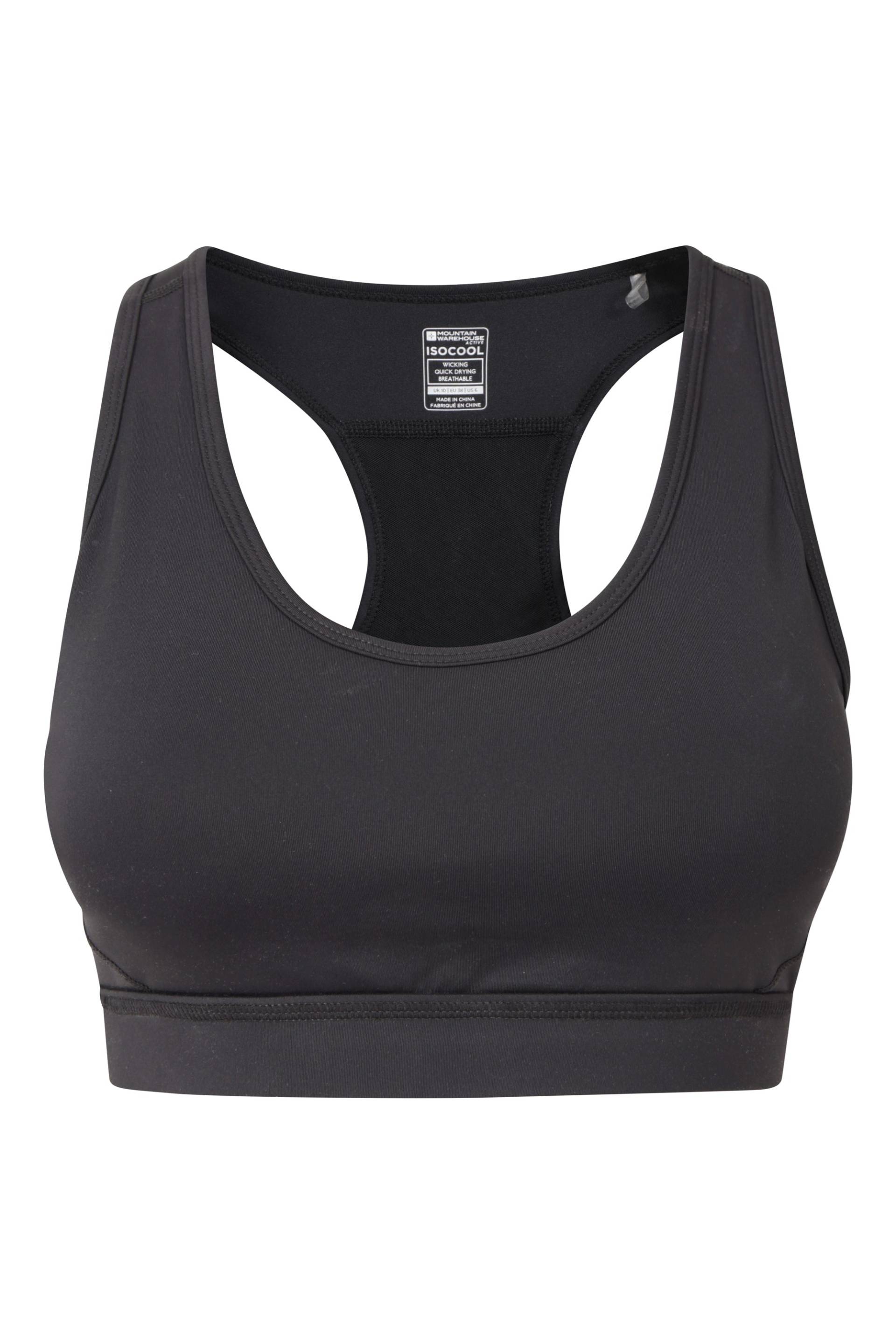 Mesh Motion Sport-BH für Damen - Schwarz von Mountain Warehouse