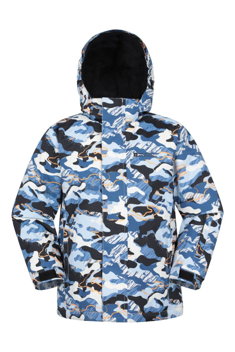 Mogal Gemusterte Kinder-Skijacke - Blau von Mountain Warehouse