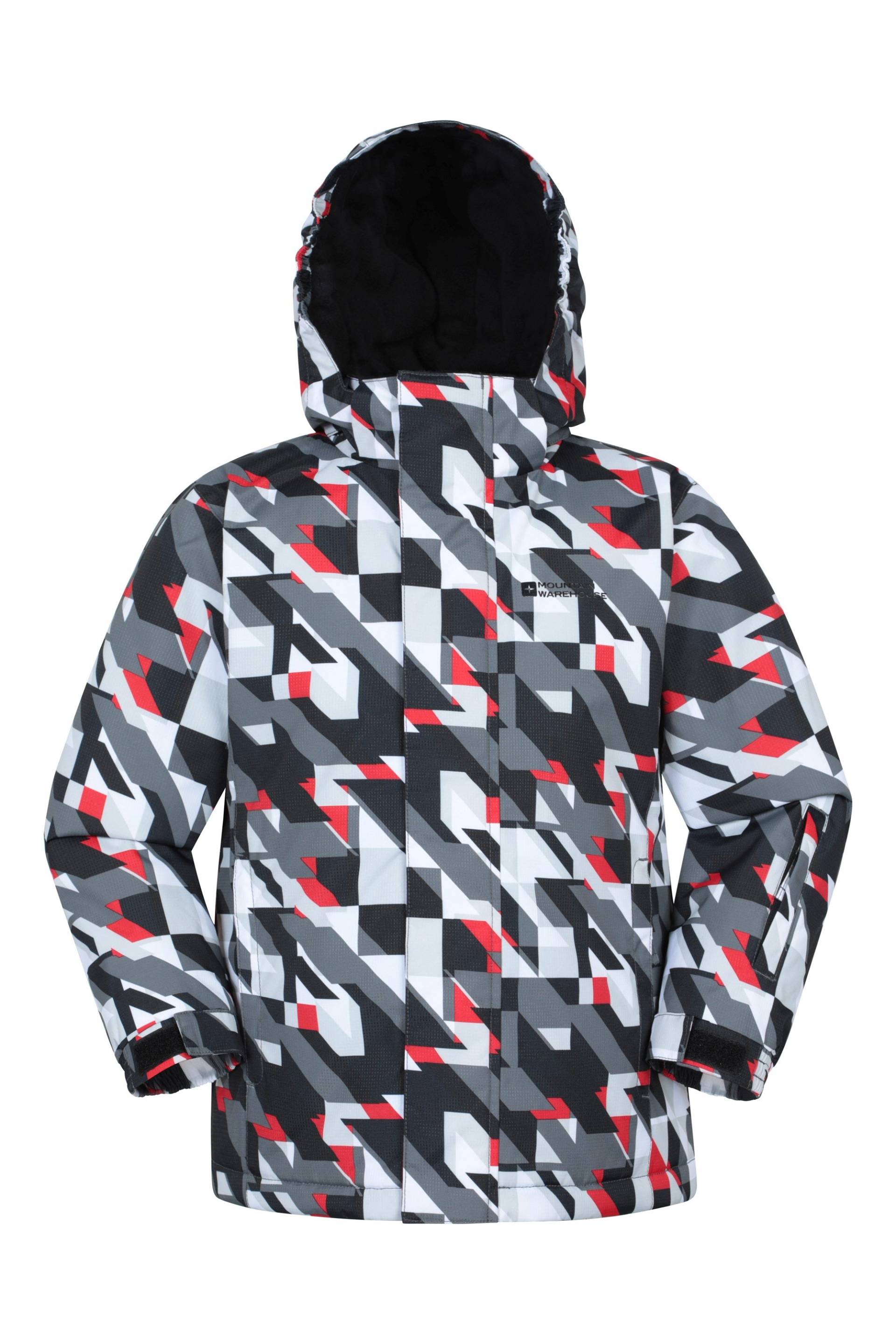 Mogal Gemusterte Kinder-Skijacke - Grau Mogal Gemusterte Kinder-Skijacke - Grau von Mountain Warehouse