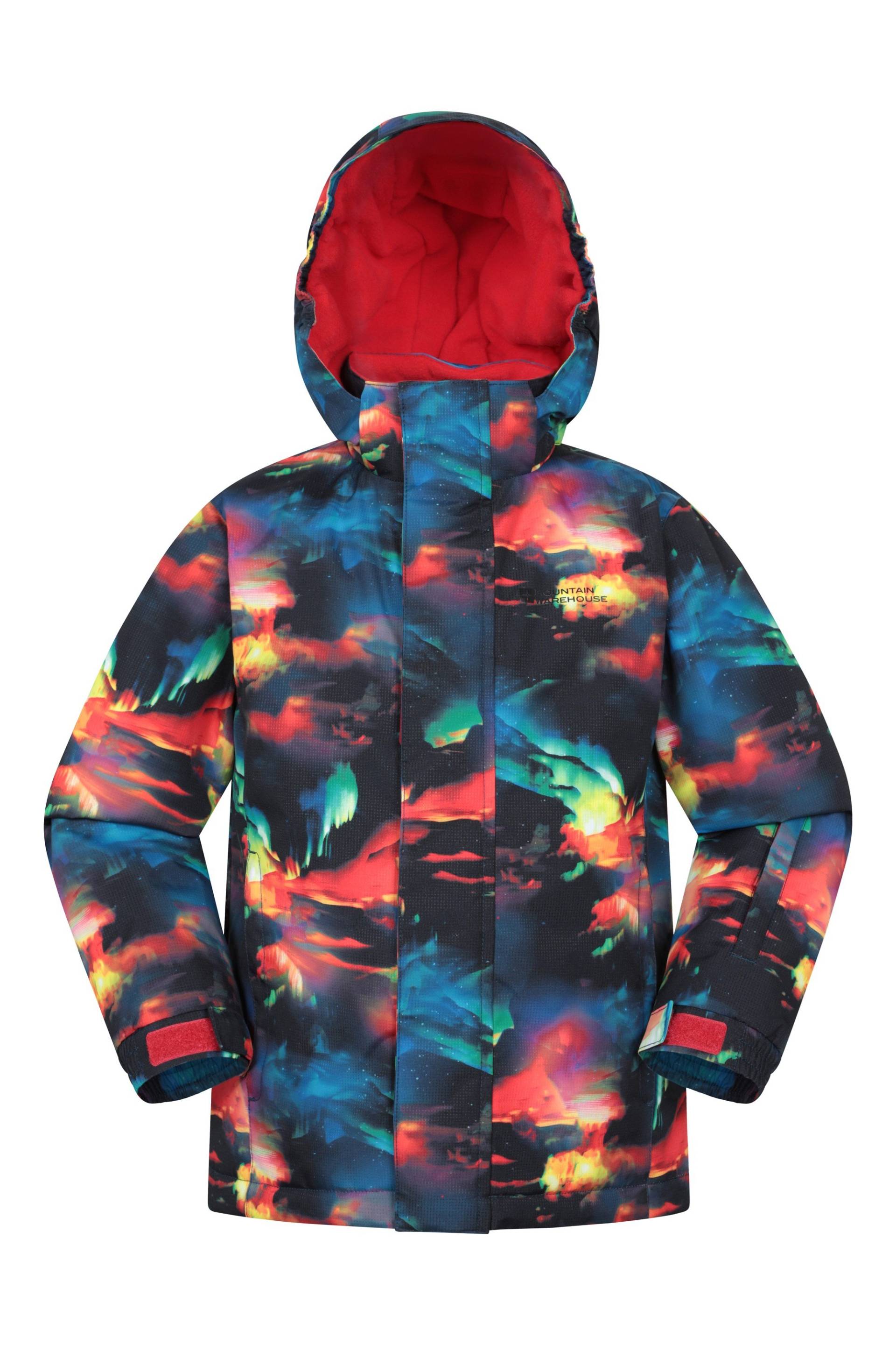Mogal Gemusterte Kinder-Skijacke - Rot Mogal Gemusterte Kinder-Skijacke - Rot von Mountain Warehouse