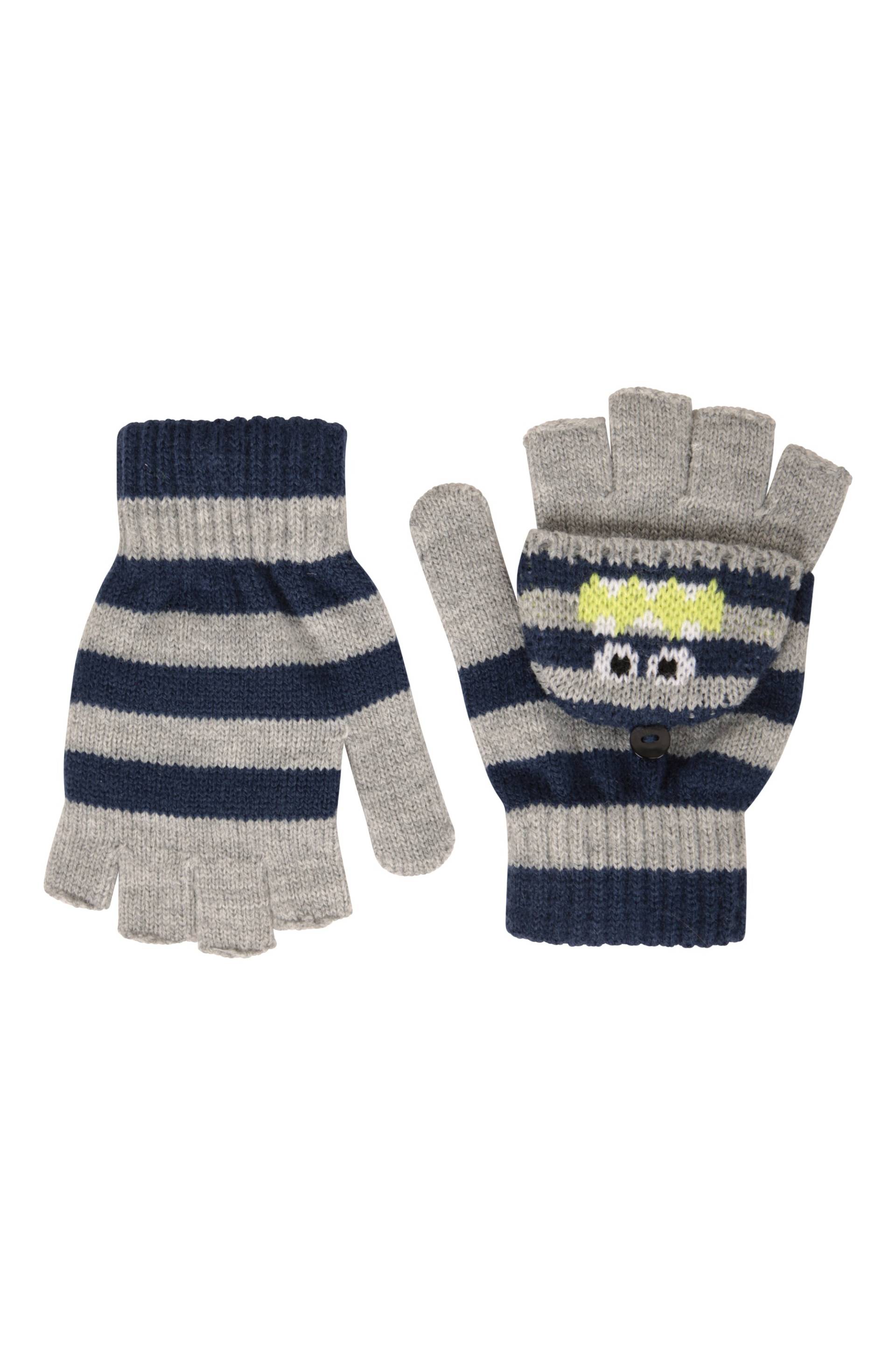 Monster Kinder-Strickhandschuhe - Marineblau Monster Kinder-Strickhandschuhe - Marineblau von Mountain Warehouse