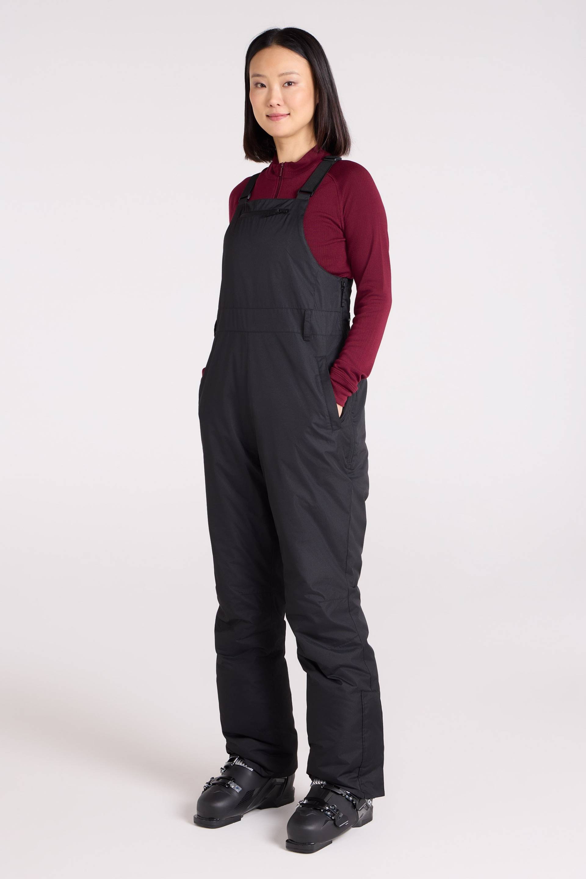 Moon Damen Ski-Latzhose - Schwarz von Mountain Warehouse