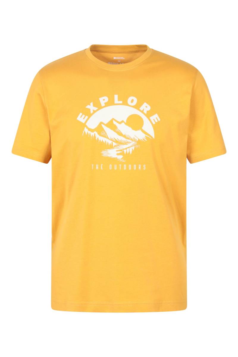 Mountain Explorer T-Shirt aus  für Herren - Gelb von Mountain Warehouse