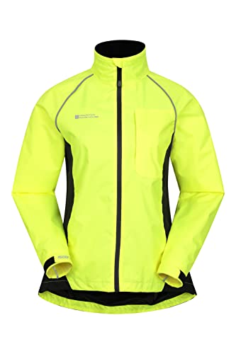 Mountain Warehouse Adrenaline wasserdichte Damen-Regenjacke - als atmungsaktive Reitjacke, Fahrradjacke, Laufjacke oder Trainingsjacke für Damen bei Regen geeignet Gelb Damengröße EU 40 von Mountain Warehouse