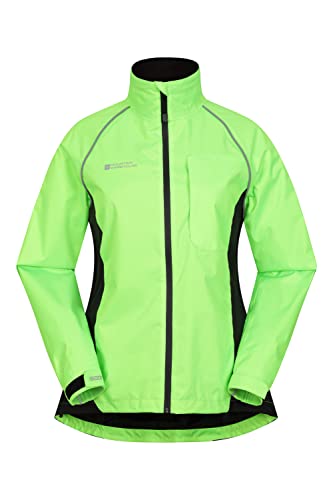 Mountain Warehouse Adrenaline wasserdichte Damen-Regenjacke - als atmungsaktive Reitjacke, Fahrradjacke, Laufjacke oder Trainingsjacke für Damen bei Regen geeignet Limette 36 von Mountain Warehouse