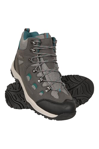 Mountain Warehouse Adventurer Regenstiefel für Damen - Wasserdichte, bequeme Damenstiefel, Wanderschuhe aus Synthetik und Textil, Rainboots für Damen - Trekkingschuhe Dunkelgrau 40 EU von Mountain Warehouse