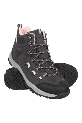 Mountain Warehouse Adventurer Regenstiefel für Damen - Wasserdichte, bequeme Damenstiefel, Wanderschuhe aus Synthetik und Textil, Rainboots für Damen - Trekkingschuhe Dunkellila 40 EU von Mountain Warehouse