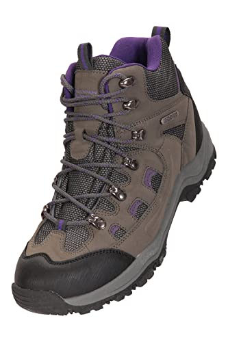 Mountain Warehouse Adventurer Regenstiefel für Damen - Wasserdichte, bequeme Damenstiefel, Wanderschuhe aus Synthetik und Textil, Rainboots für Damen - Trekkingschuhe Grau 40 EU von Mountain Warehouse