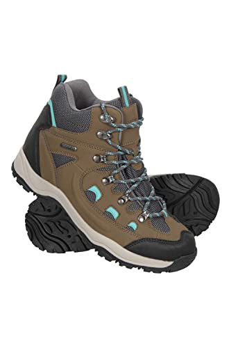 Mountain Warehouse Adventurer Regenstiefel für Damen - Wasserdichte, bequeme Damenstiefel, Wanderschuhe aus Synthetik und Textil, Rainboots für Damen - Trekkingschuhe Khaki 40 EU von Mountain Warehouse